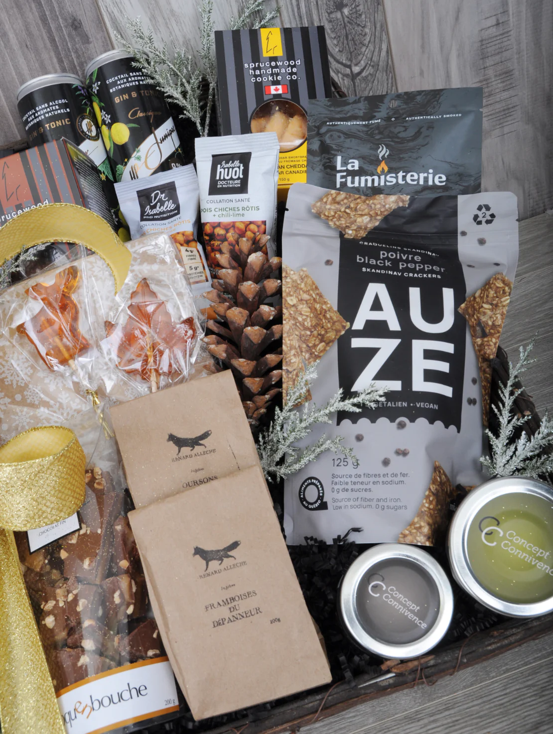 Panier cadeau luxe gourmand pour Noël – Image 2