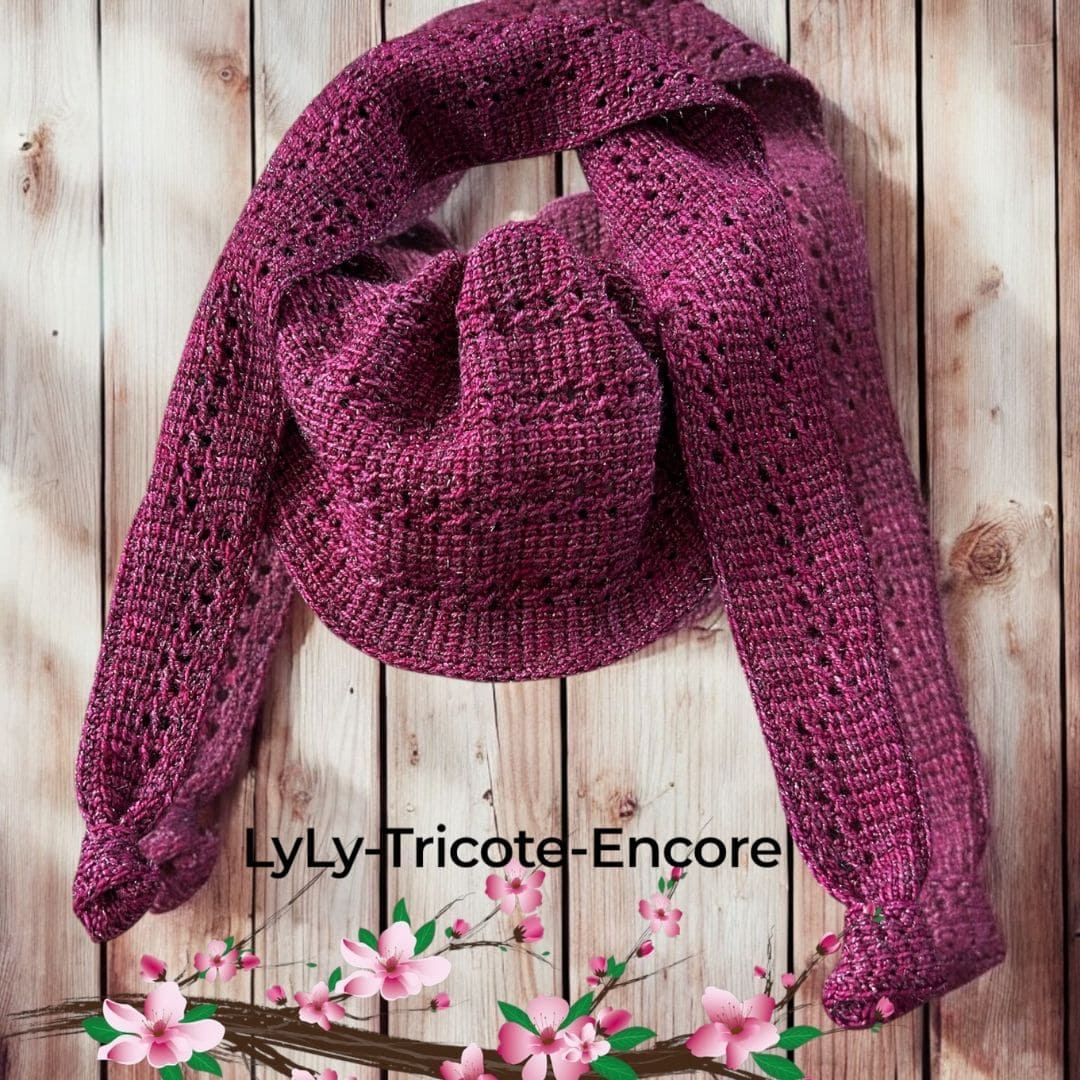 Foulard Ho Lala au crochet tunisien – Image 2