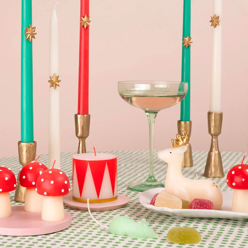 Noël - Bougie décorative : 3 rennes – Image 4